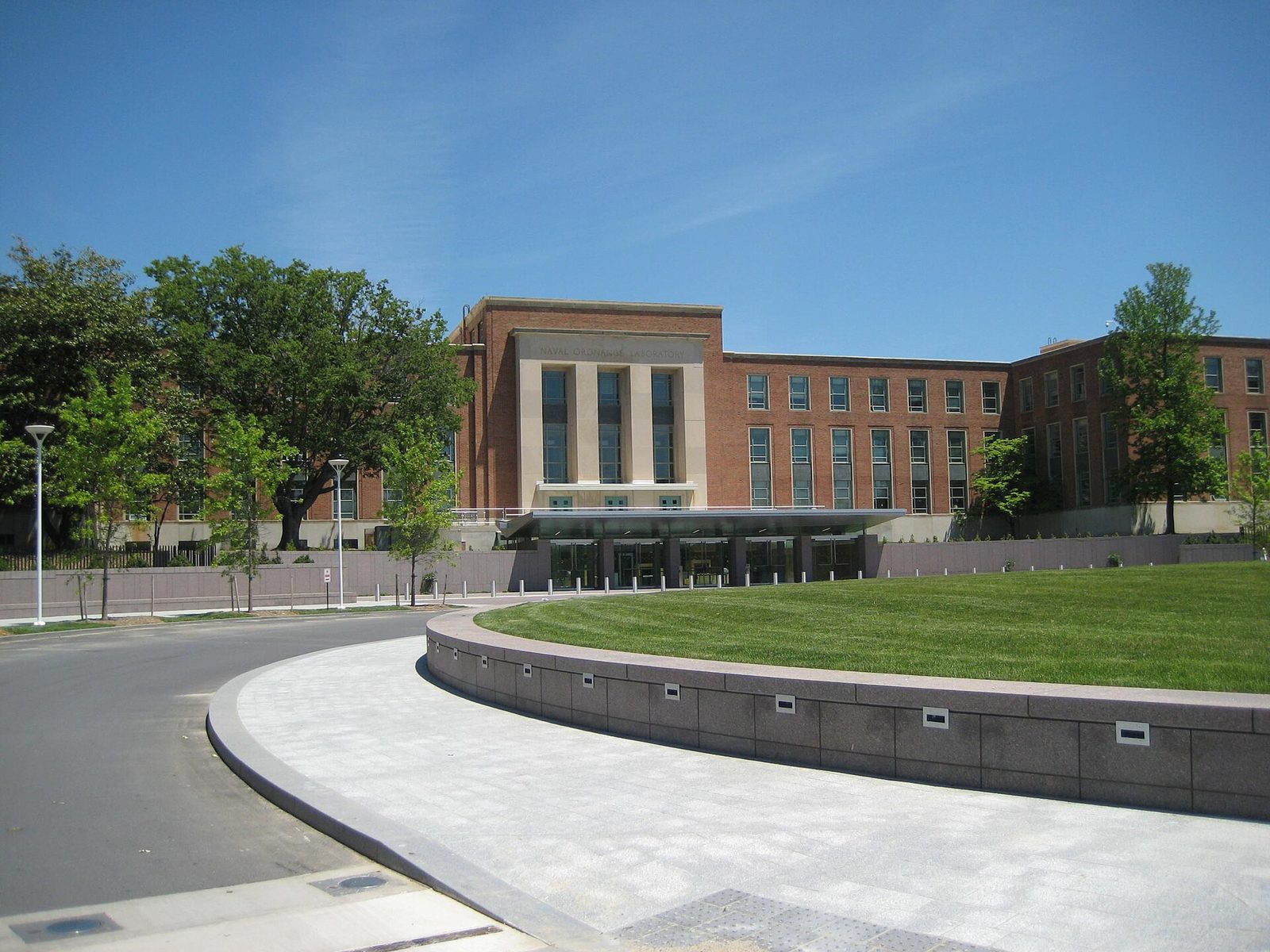 The main entrance of the US Food and Drug Administration’s White Oak headquarters.